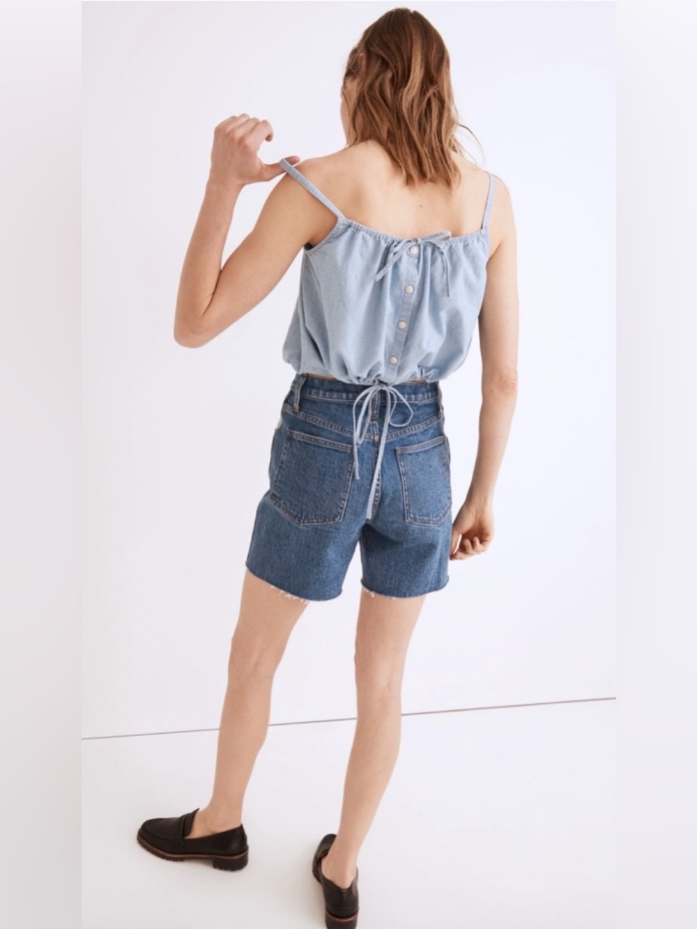 NWT! Madewell Chambray Meriden Top in Vineshire Wash